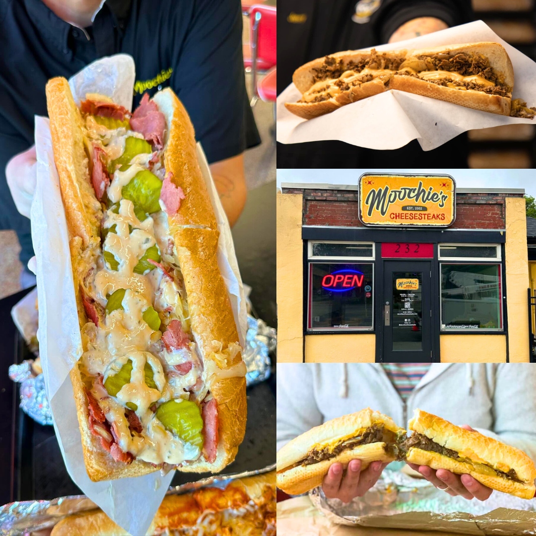 Moochie's Cheesesteaks Catering ad creative