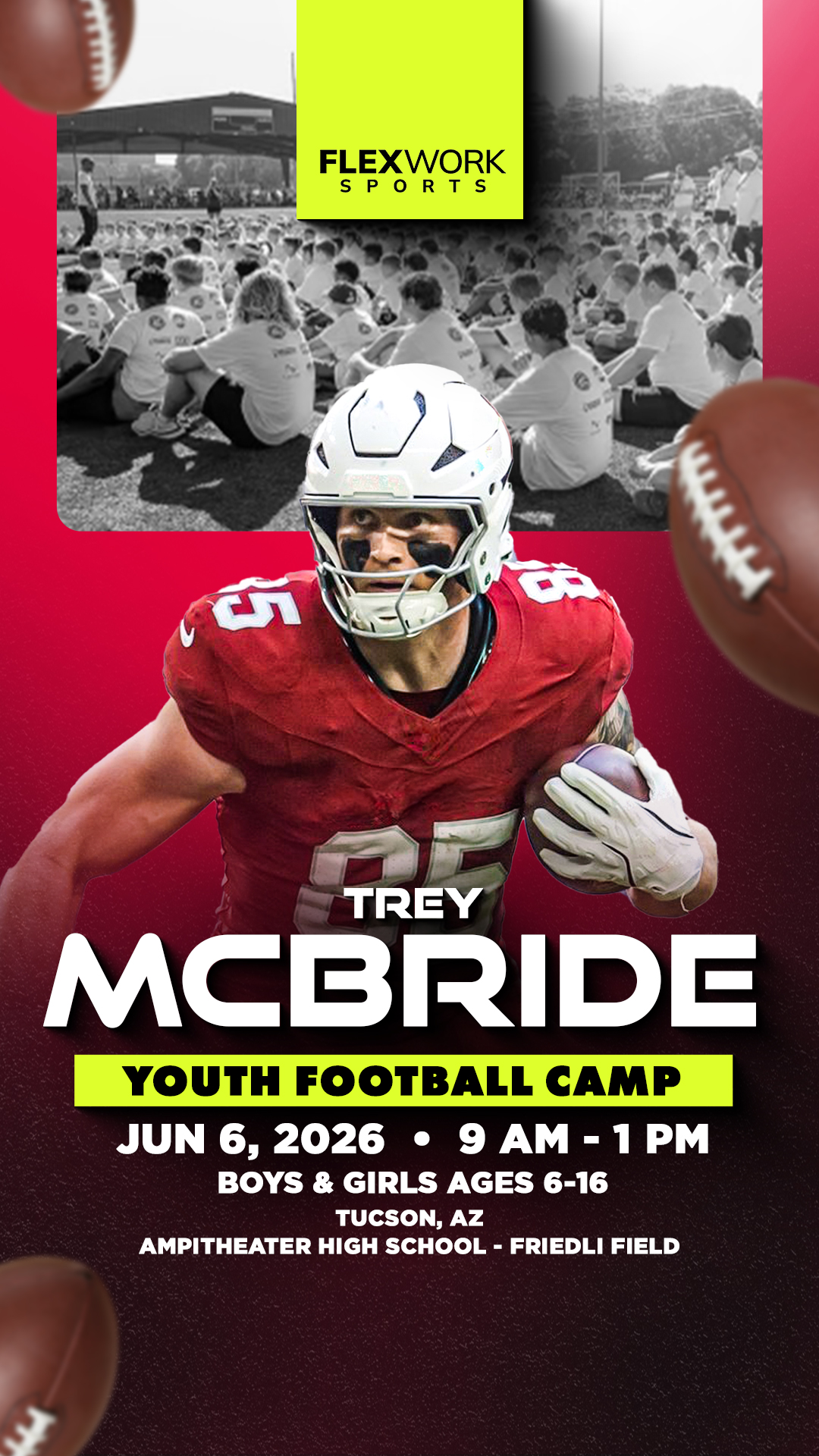 FlexWork Sports Management Sports Lessons ad creative