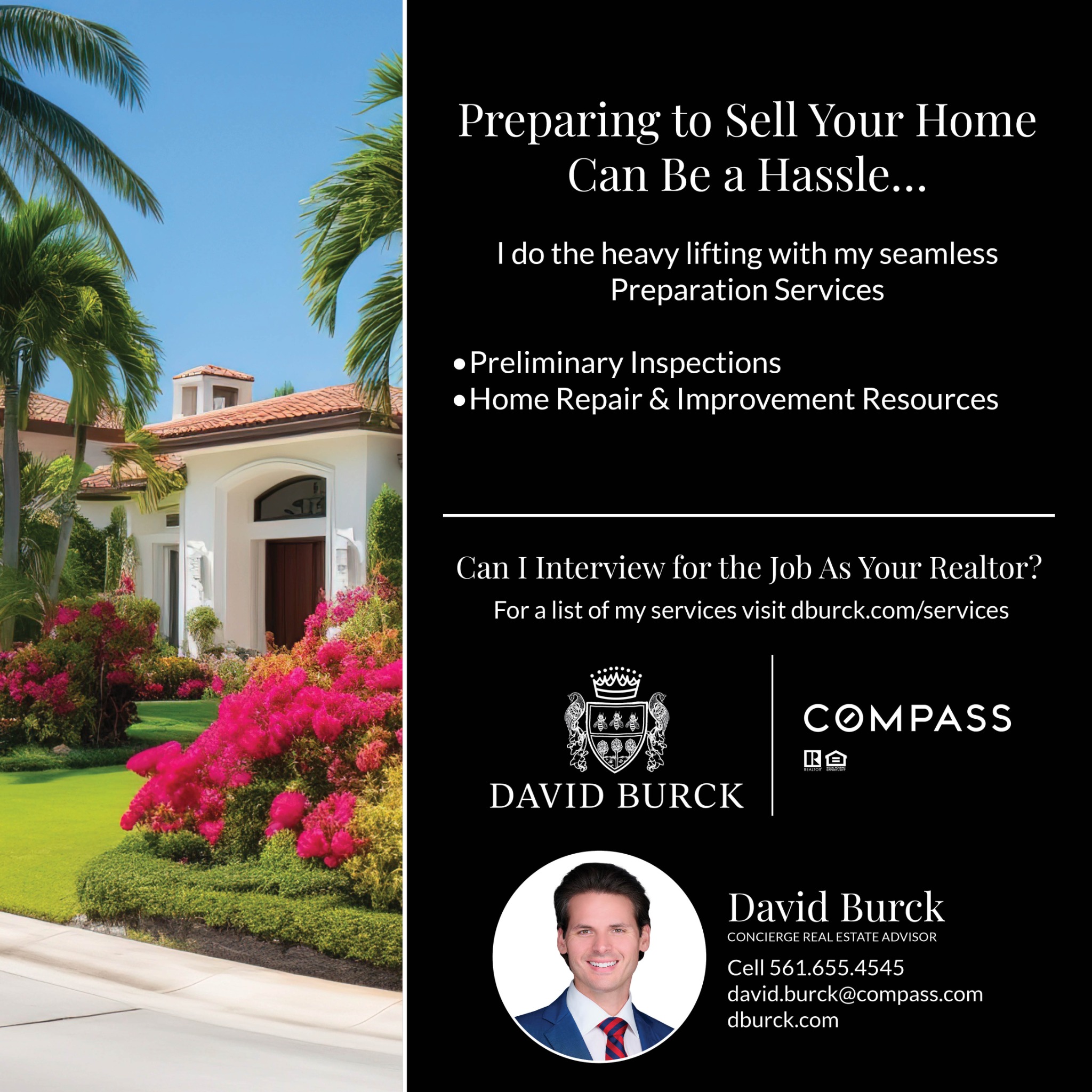 Message or Call (561) 655-4545