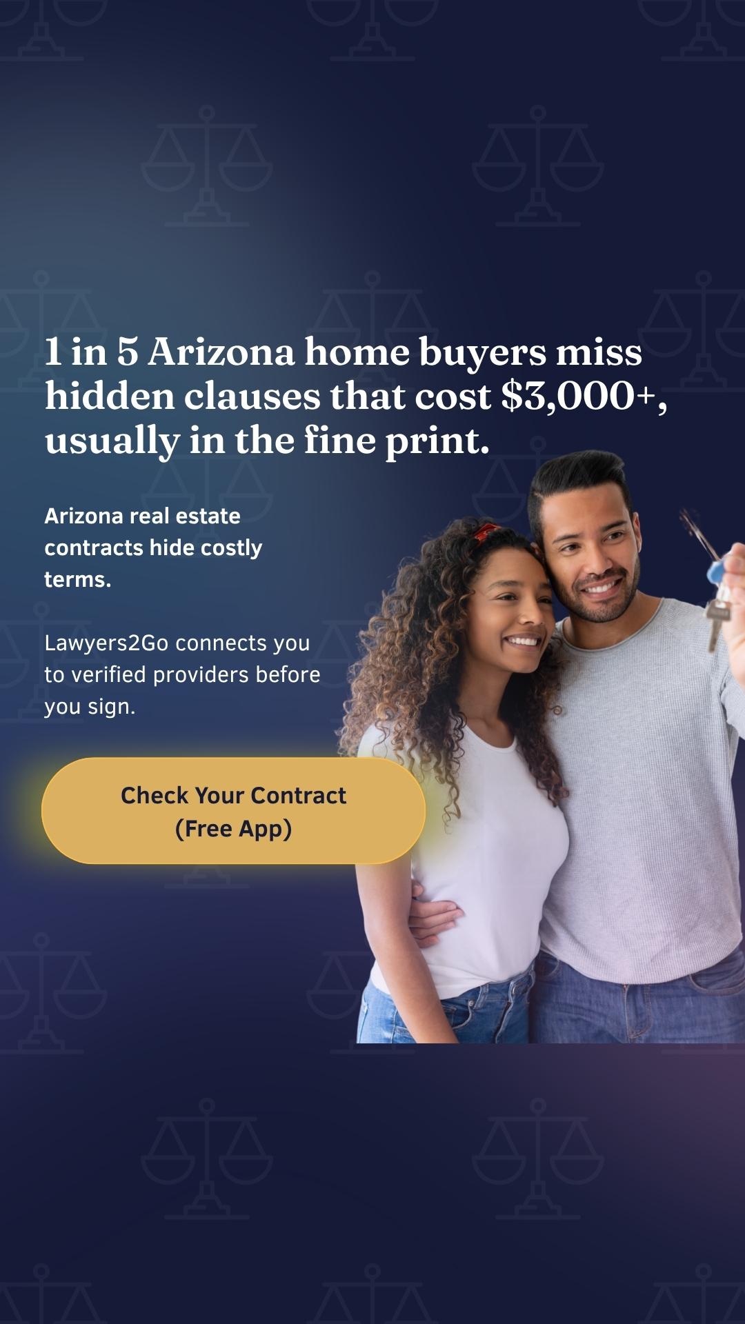 Lawyers2go.law Real Estate Law ad creative