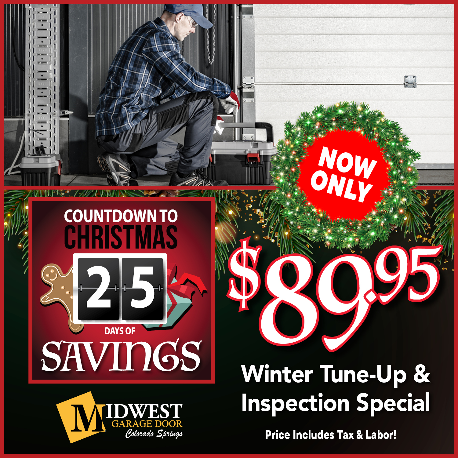 Midwest Garage Door LLC Colorado Springs Garage Door ad creative