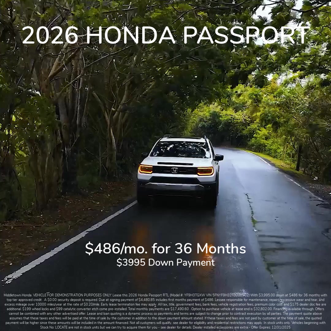 $486/mo. for 36 Months