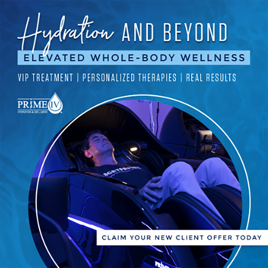 Prime IV Hydration & Wellness Wellness Center ad creative