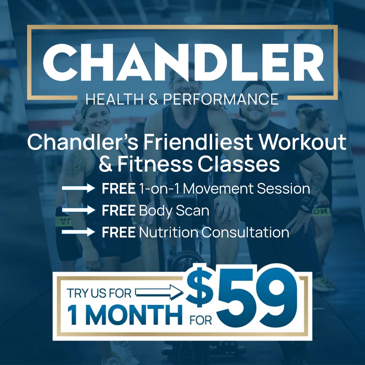 Chandler Health And Performance Gym ad creative