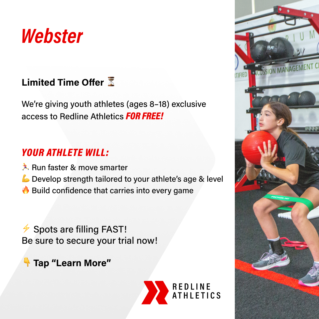 Redline Athletics - Webster Sports Lessons ad creative