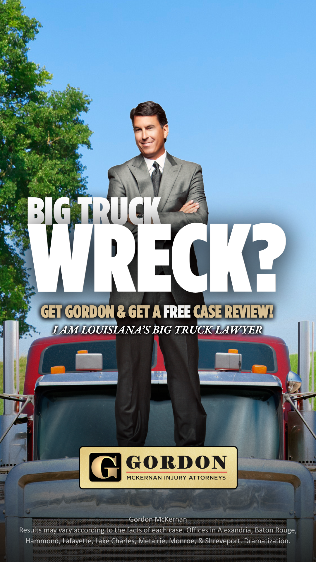 Gordon McKernan Injury Attorneys Personal Injury ad creative