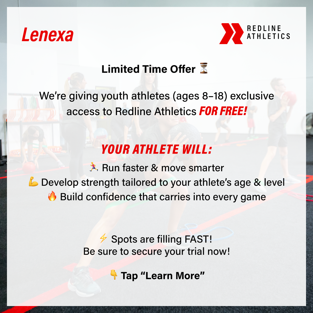 Redline Athletics Lenexa Sports Lessons ad creative
