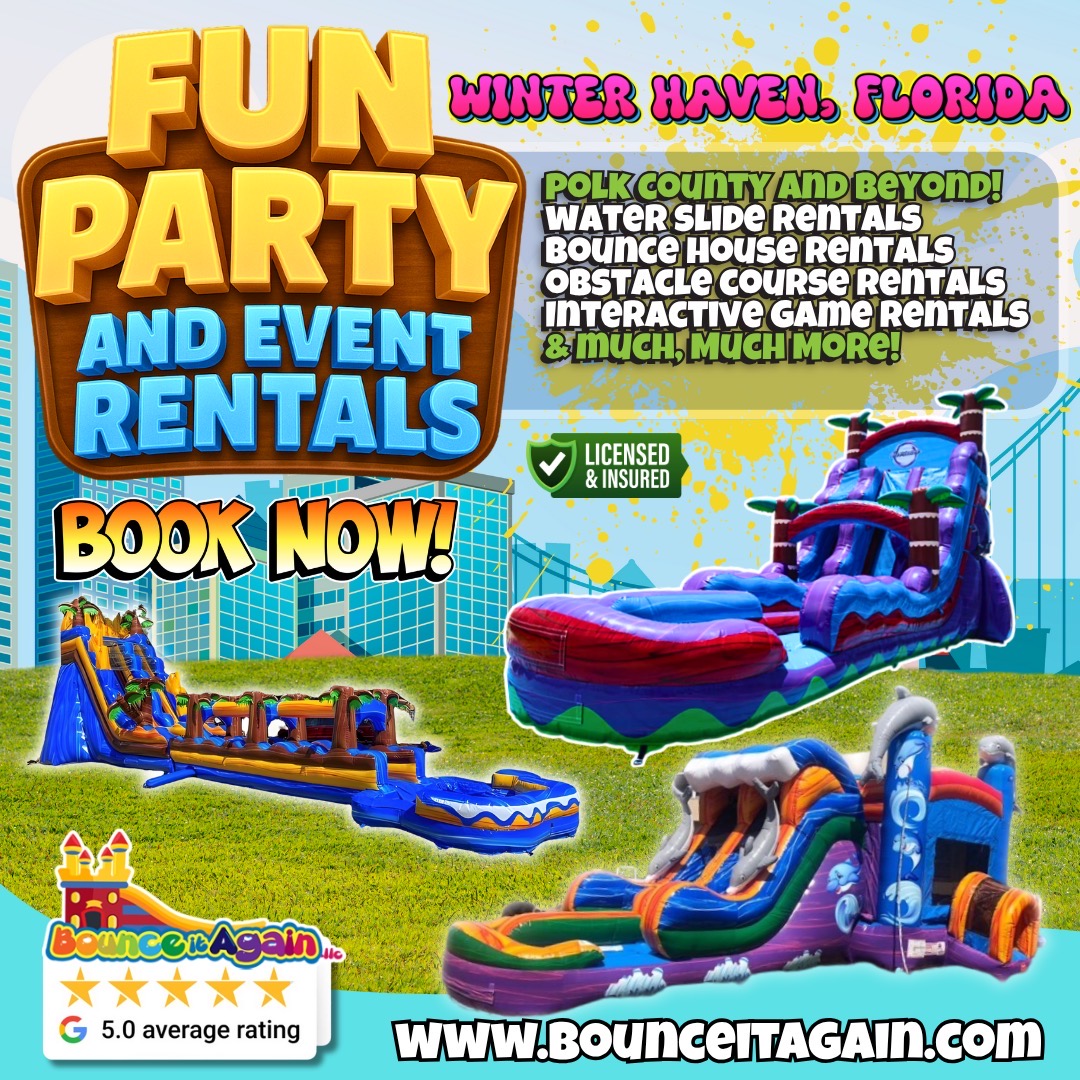 Bounce it again llc Party Rental ad creative
