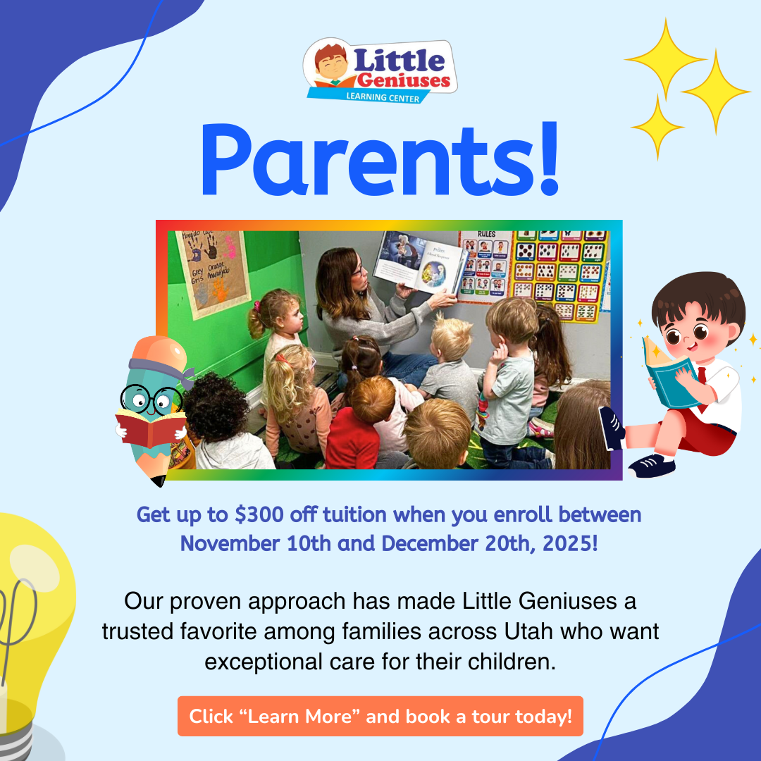 Little Geniuses Learning Center Preschool ad creative