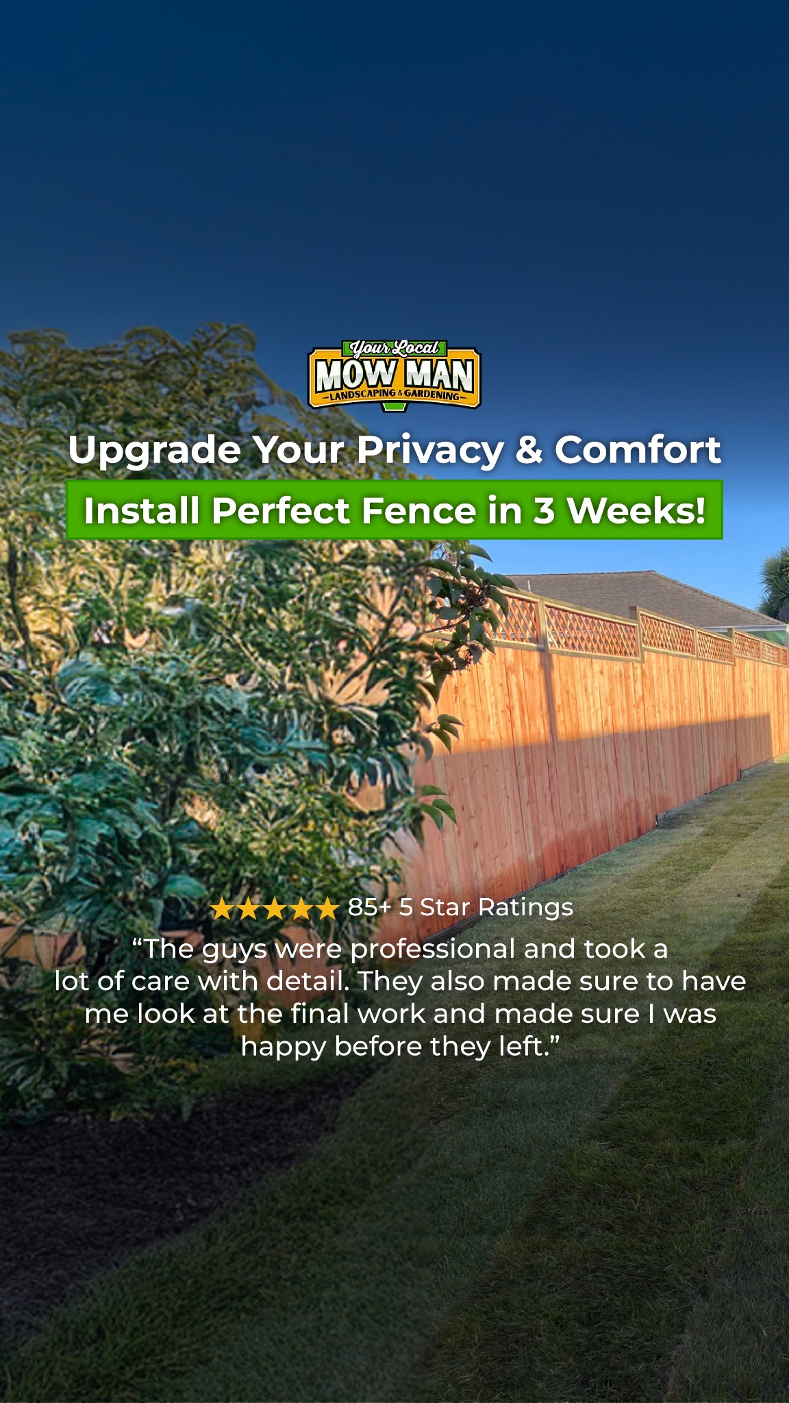 Transform Your Property with Perfect Fence in 3 Weeks!