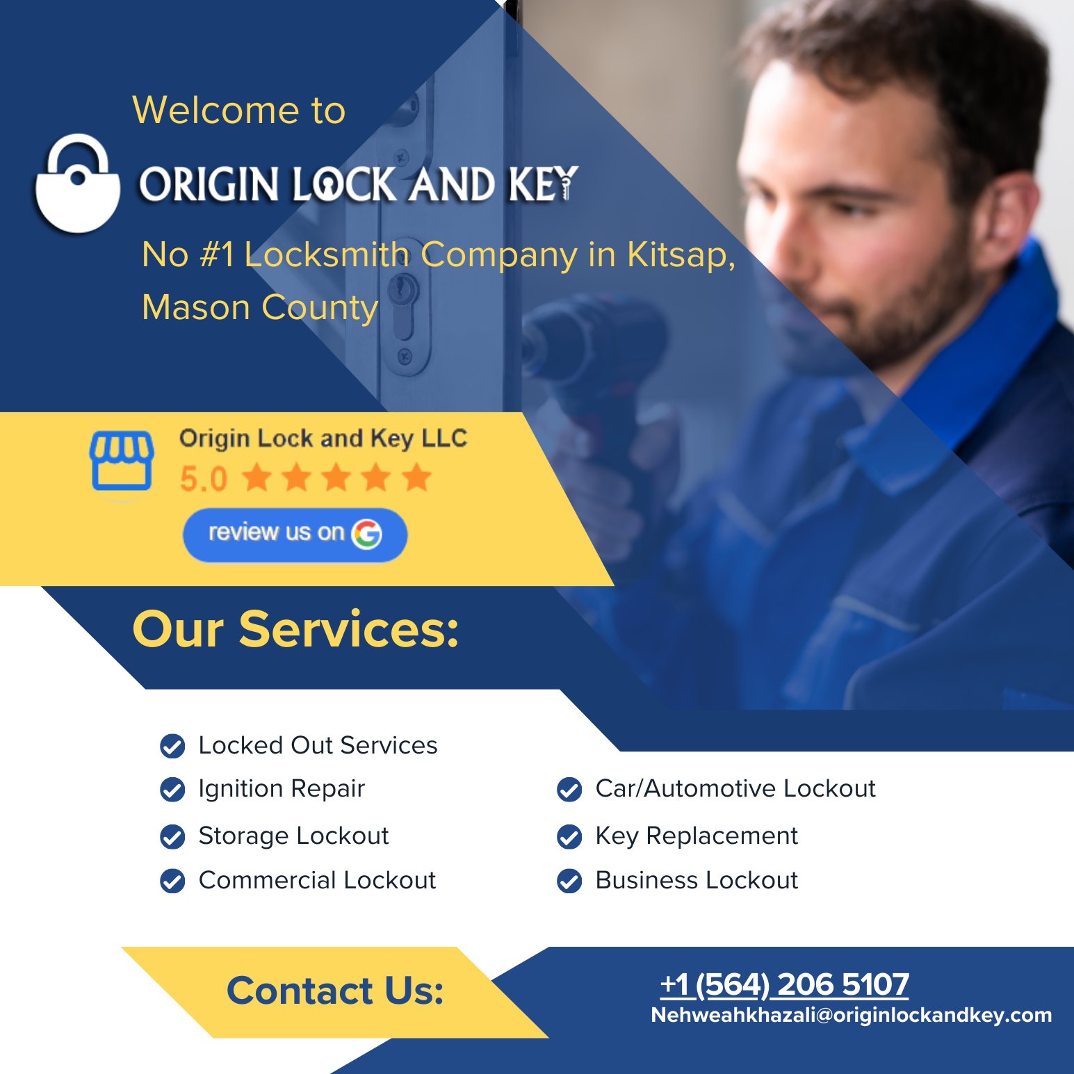 Best Local Locksmith in Bremerton, WA - Origin Lock & Key