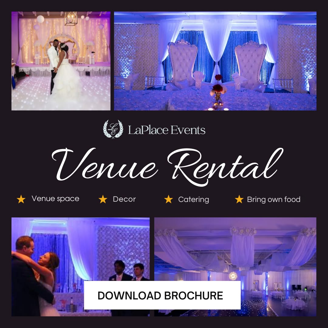 LaPlace Events Banquet Hall Event Venue ad creative