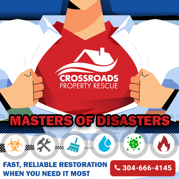 Crossroads Property Rescue Water Damage Restoration ad creative