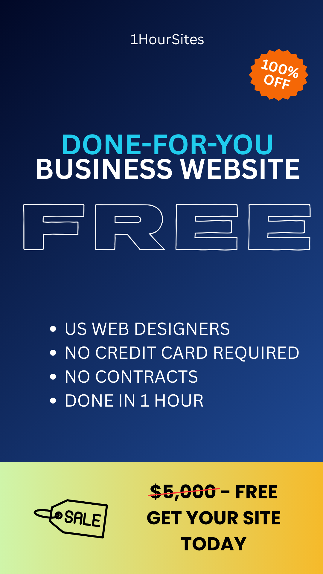 Build Your Website in 1 Hour + Free Custom Design