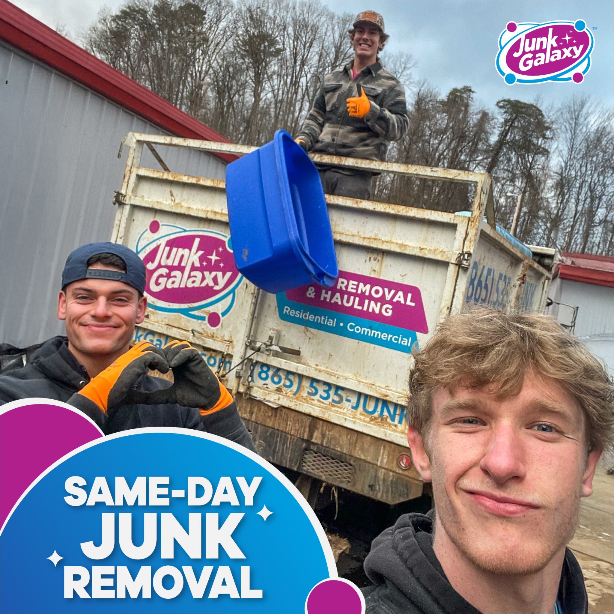 Same-Day Junk Removal!