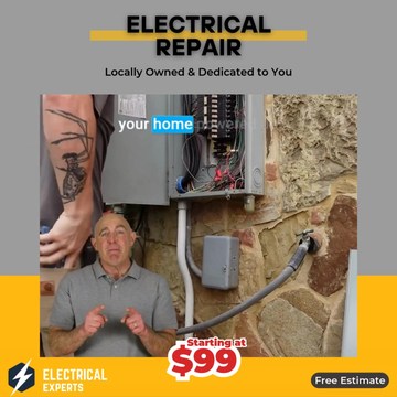Electrical Repairs: Starting at $99