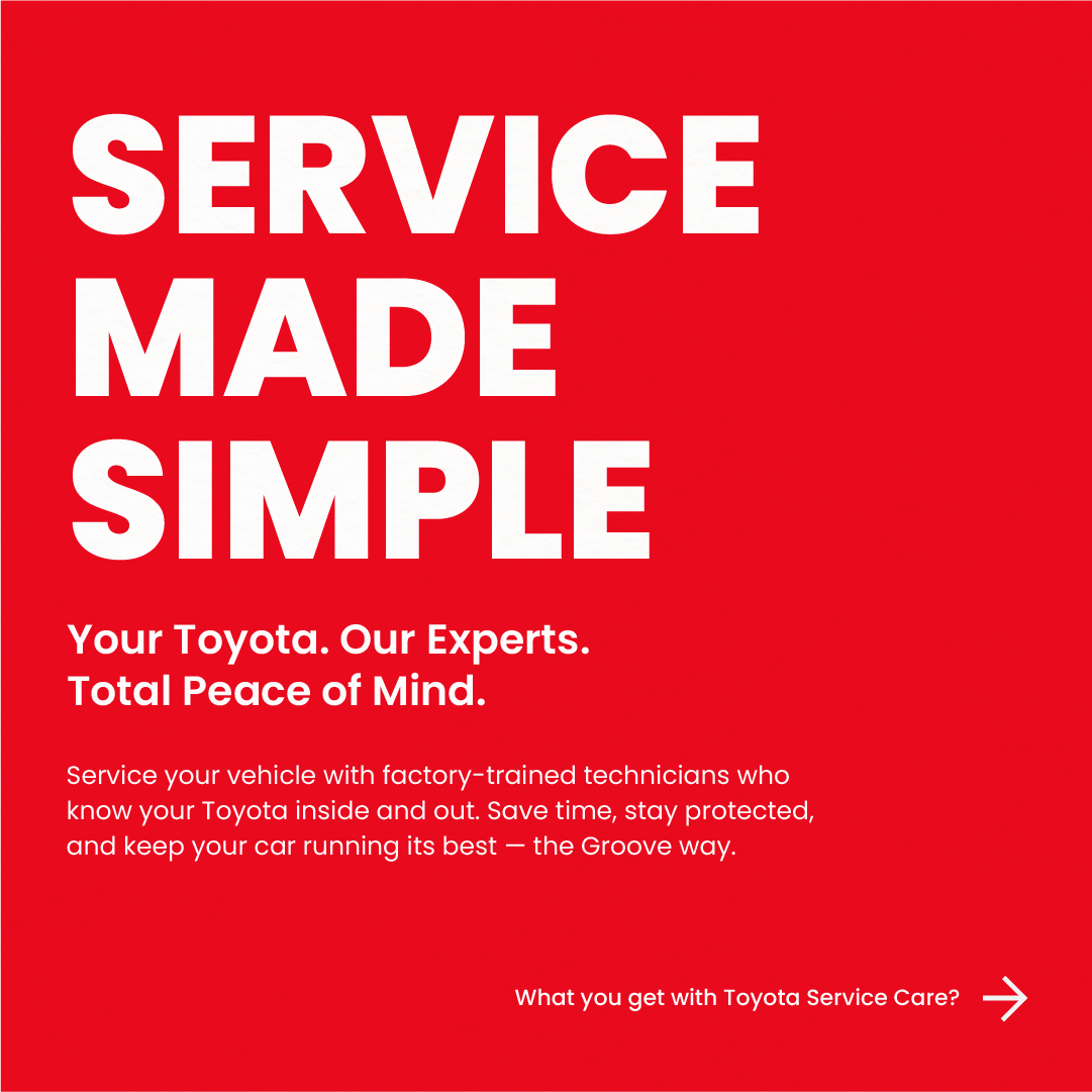 Groove Toyota Auto Dealer ad creative