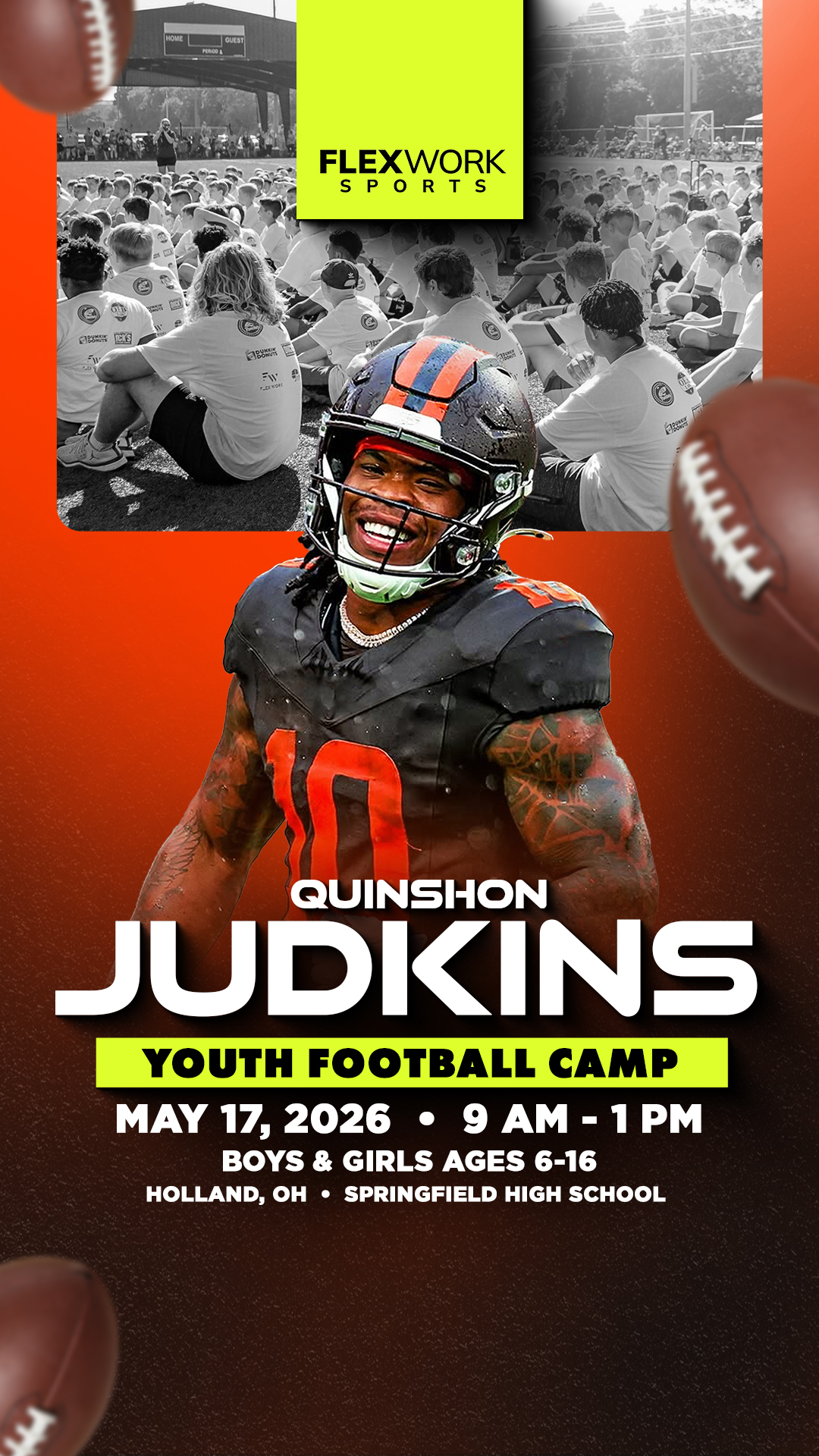 FlexWork Sports Management Sports Lessons ad creative