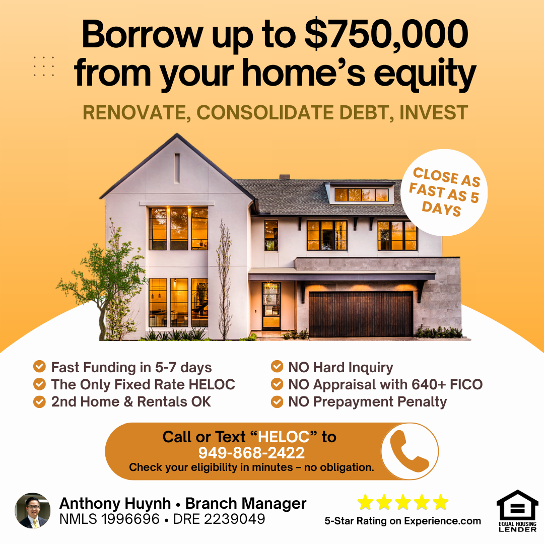 Anthony Huynh - Real Estate & Mortgage Broker, Investor Mortgage Broker ad creative