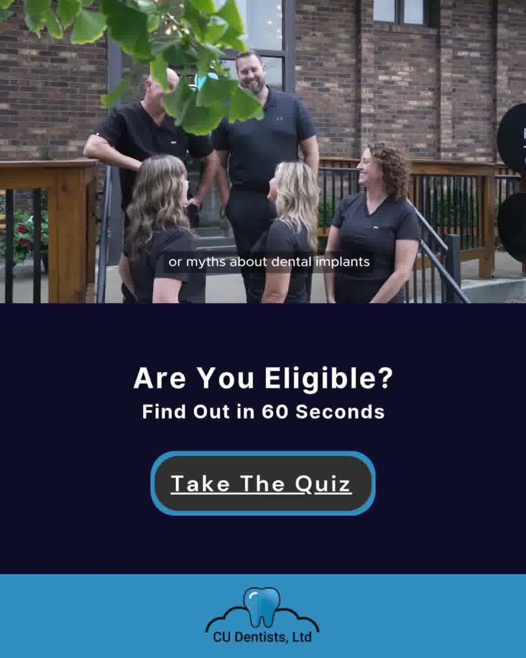🔥🔥 Take Our Eligibility Quiz Below. ✨ Dental Implants are just like natural teeth. 🦷