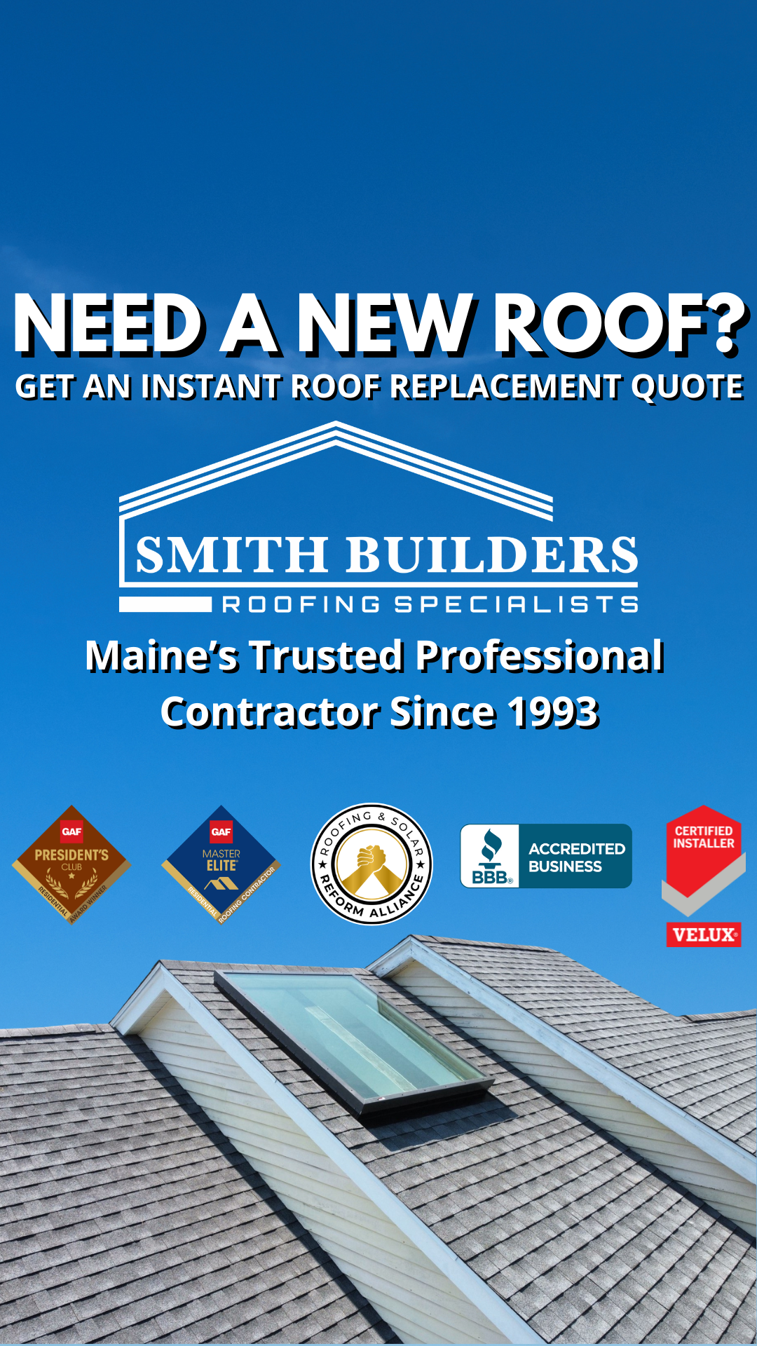 Instant Roof Replacement Estimate