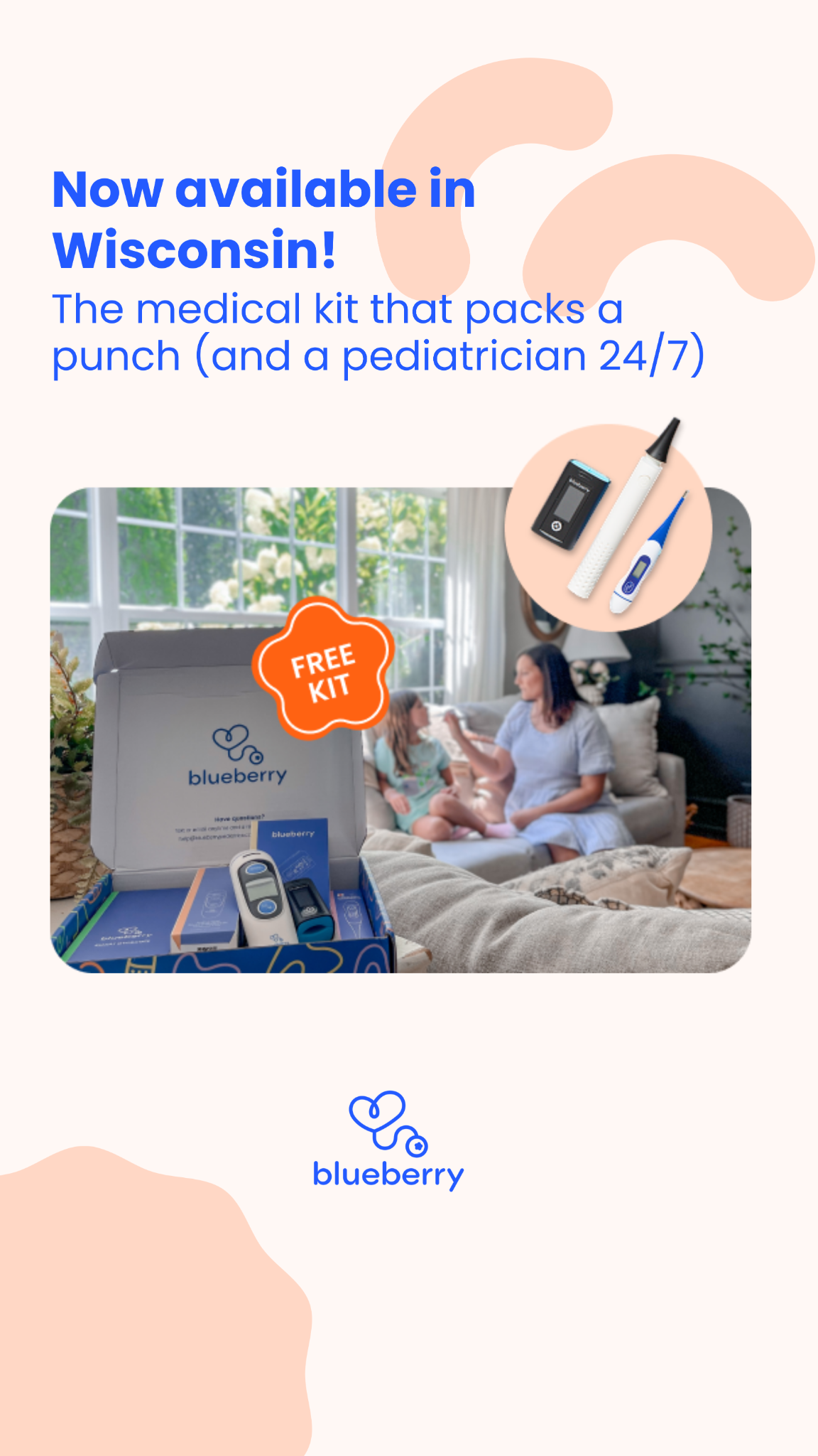 Blueberry Pediatrics Pediatrician ad creative