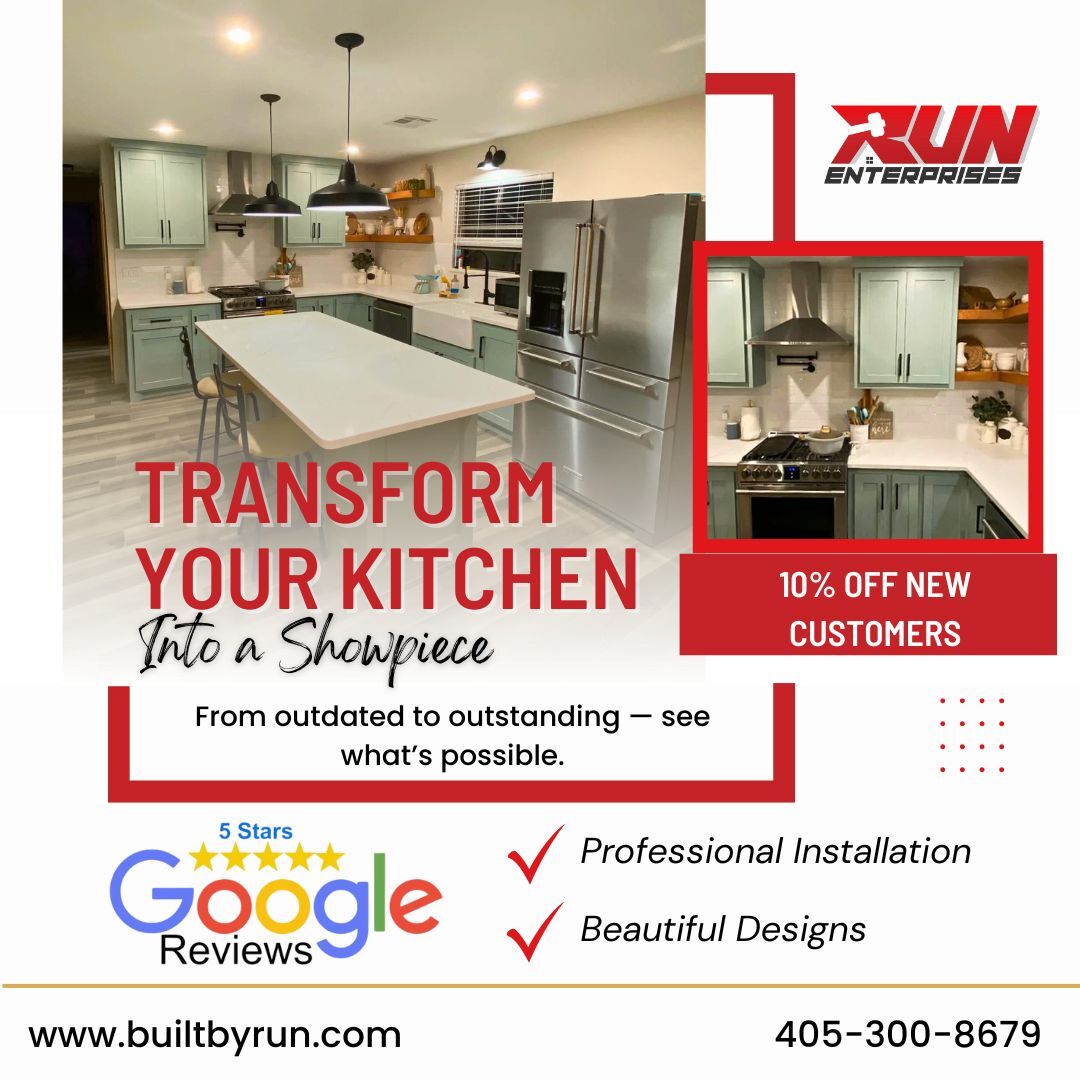 RUN Enterprises Kitchen & Bath Remodeling ad creative