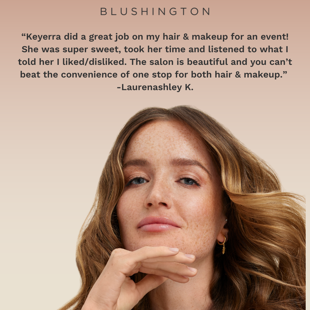 Blushington Day Spa ad creative