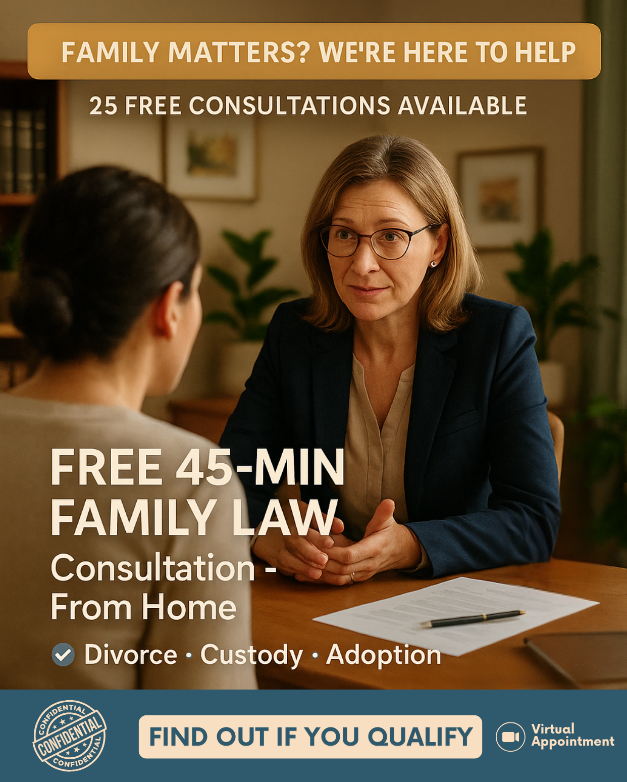 Facing Divorce or Custody Issues? Get a Free Legal Consultation Today