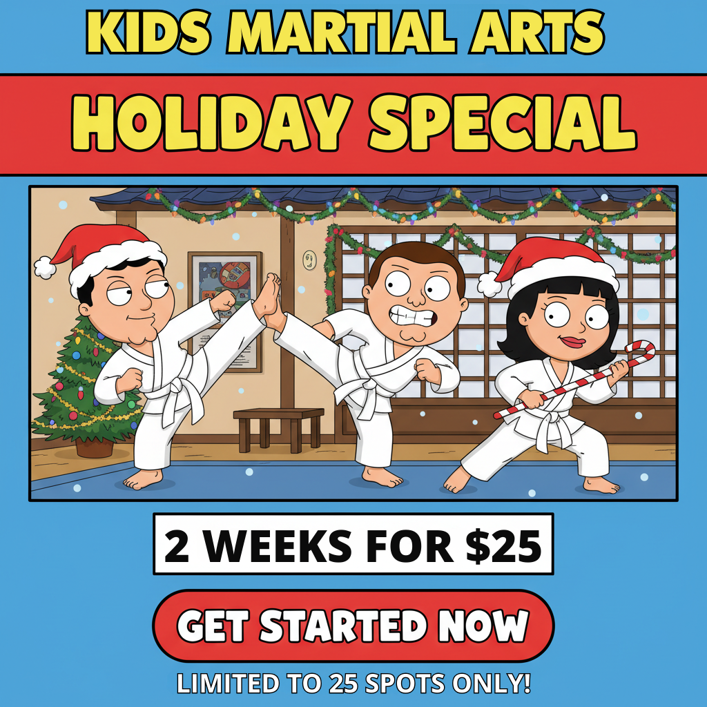 Only 25 Spots Left! $25 Holiday Martial Arts Special