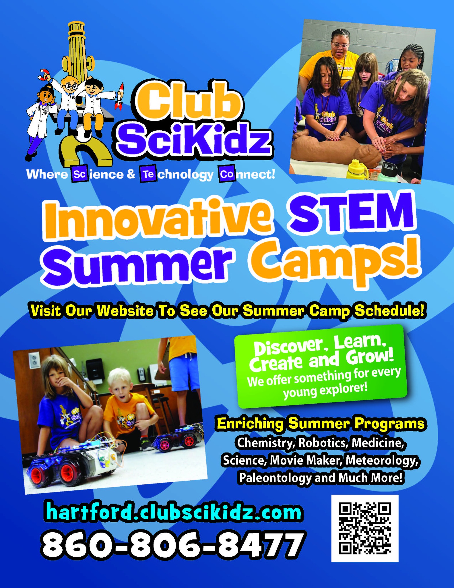 Hartford Club Sci Kidz Test Prep & Tutoring ad creative