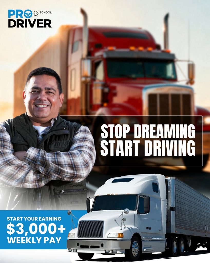 PRO Driver Trucking School Driving School ad creative