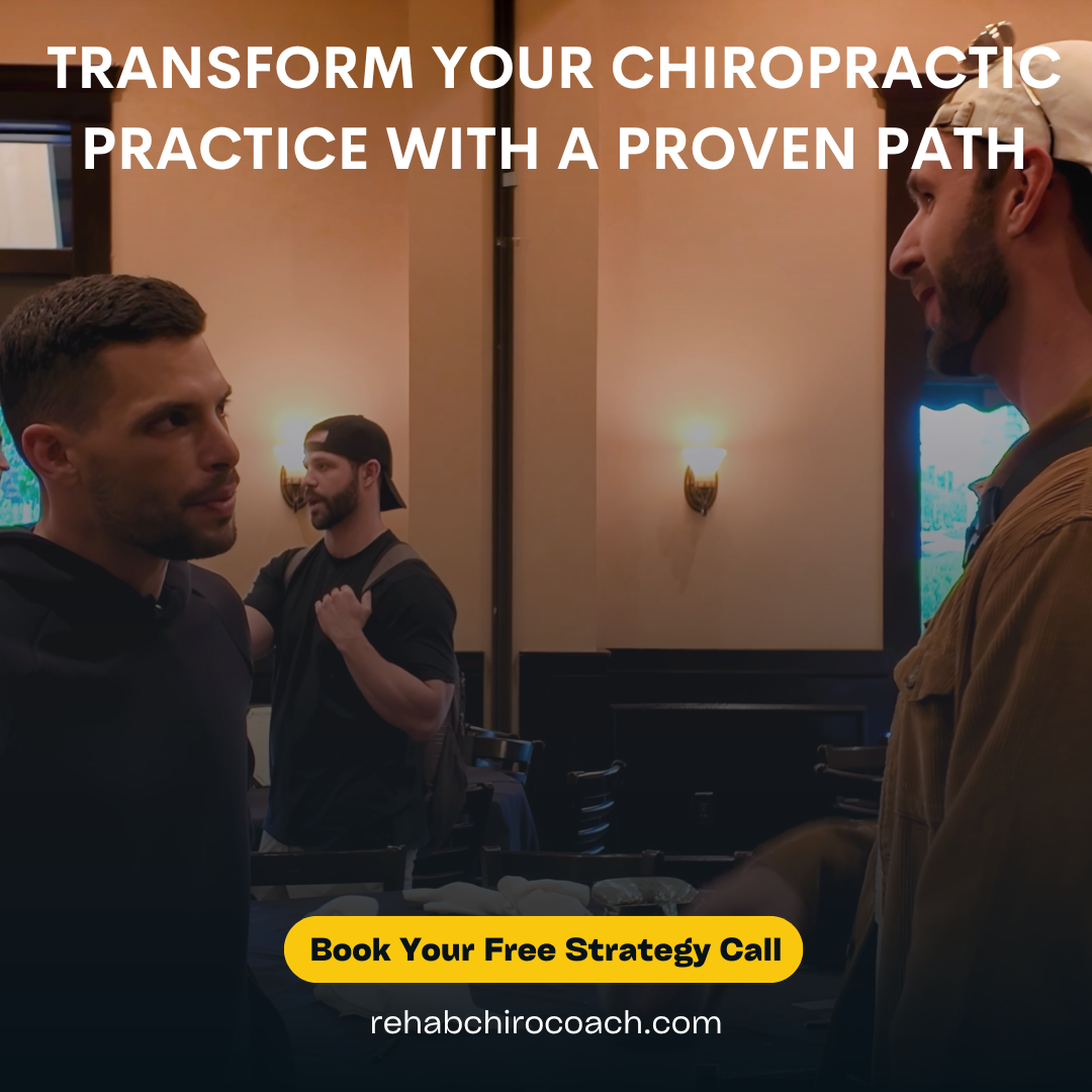 Justin Rabinowitz's Business Academy for the Rehab Chiropractor Online Courses & Coaching ad creative