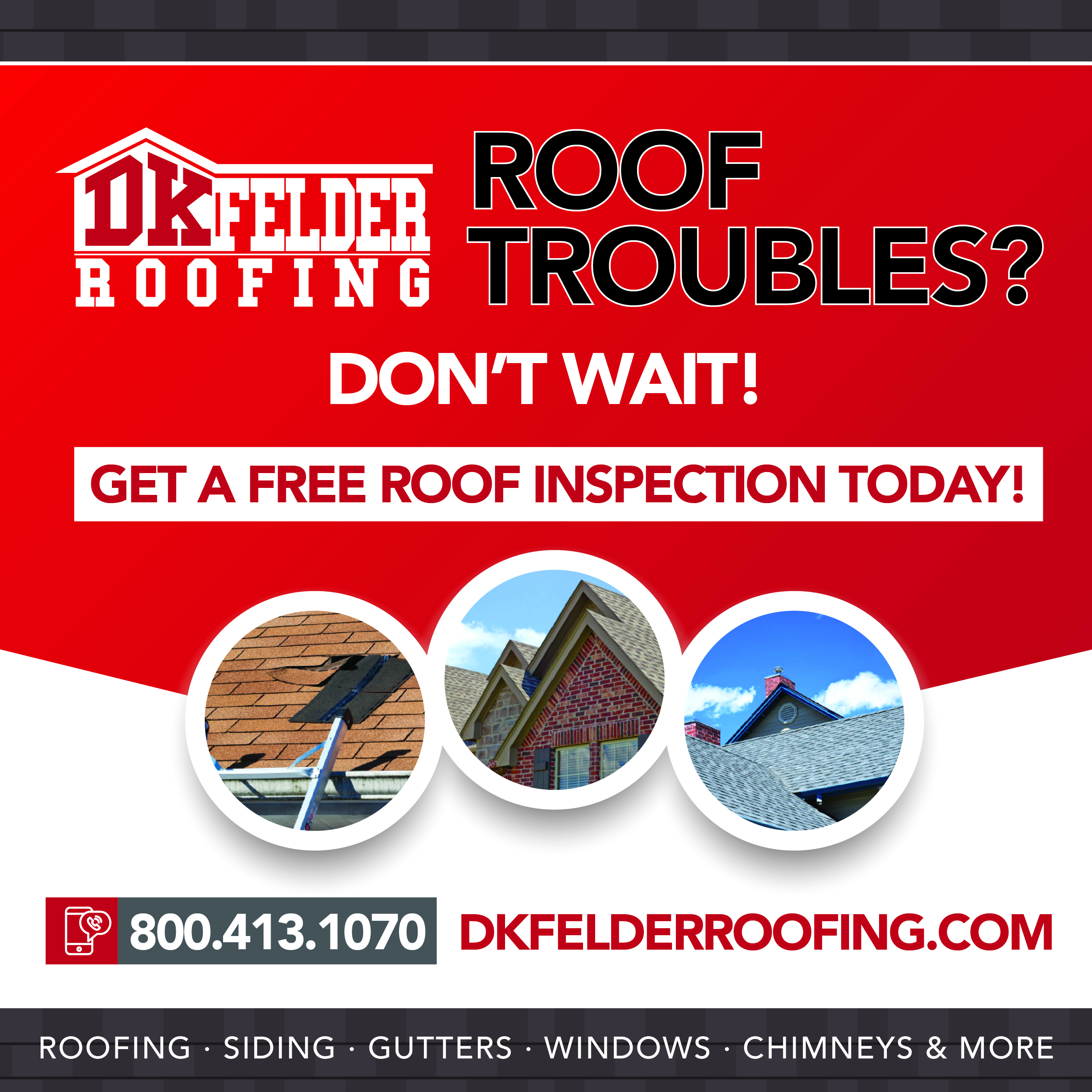 DKFelder Roofing Roofing ad creative