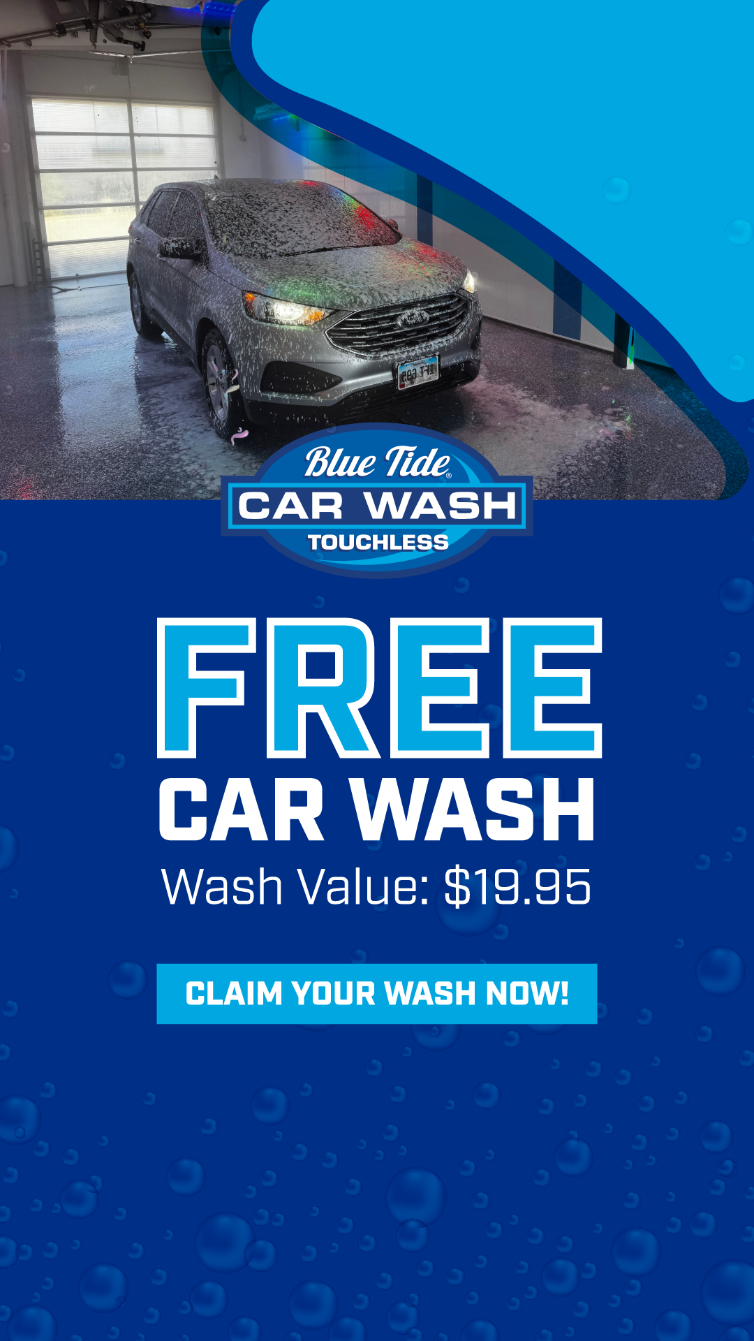 Blue Tide Car Wash South Dakota Car Wash ad creative