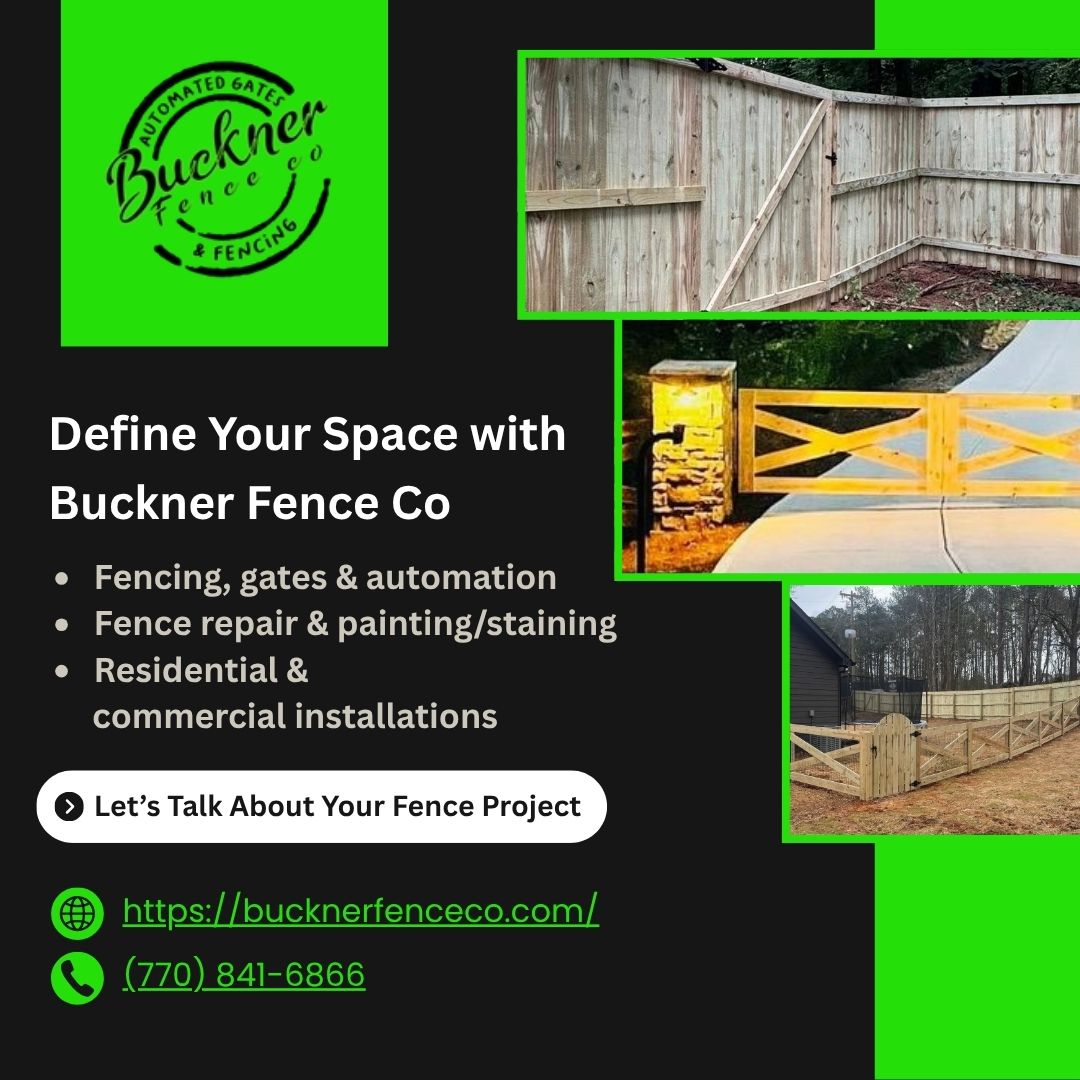 Buckner Fence Co. Fencing ad creative