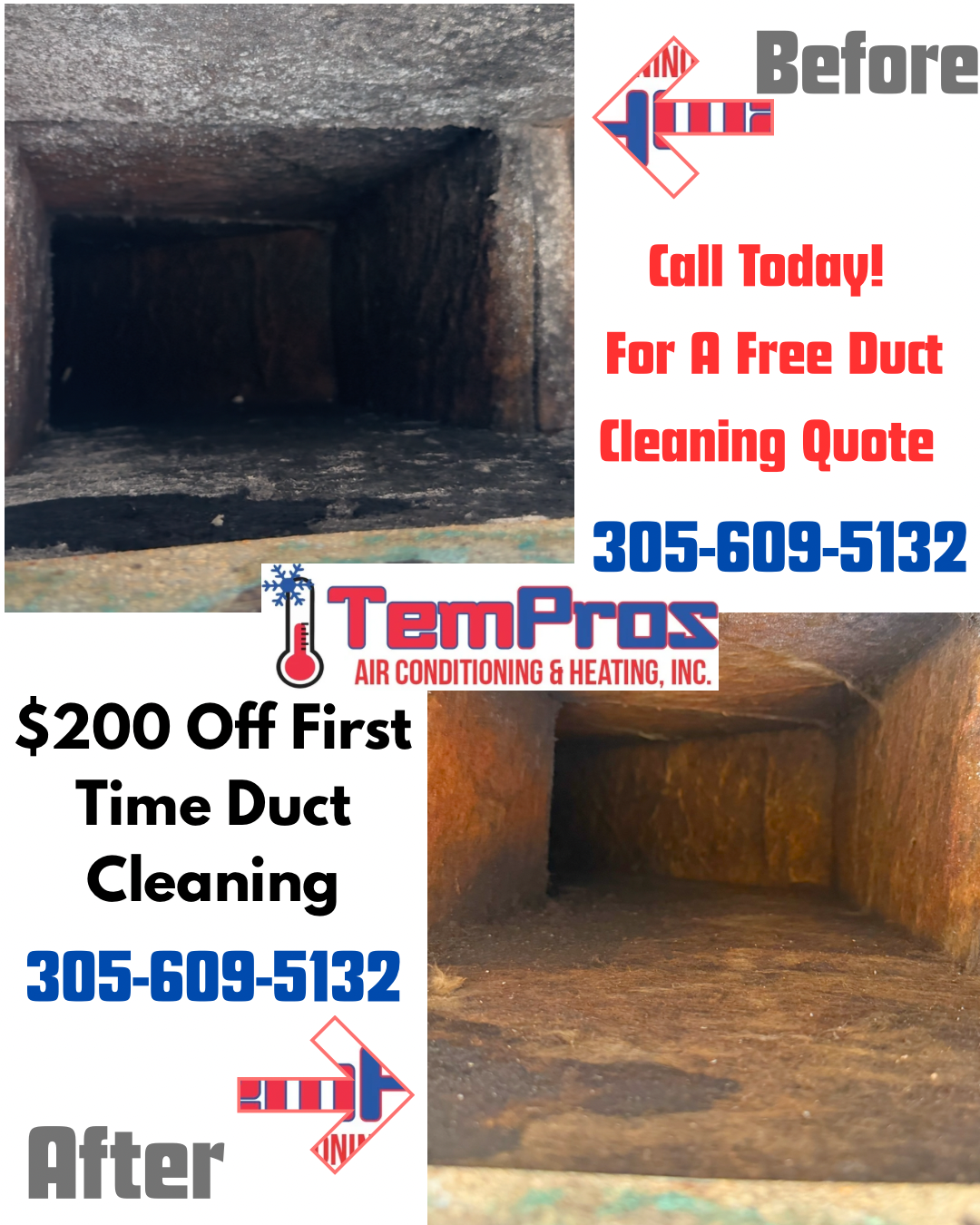 TemPros Air Conditioning & Heating Inc. HVAC ad creative