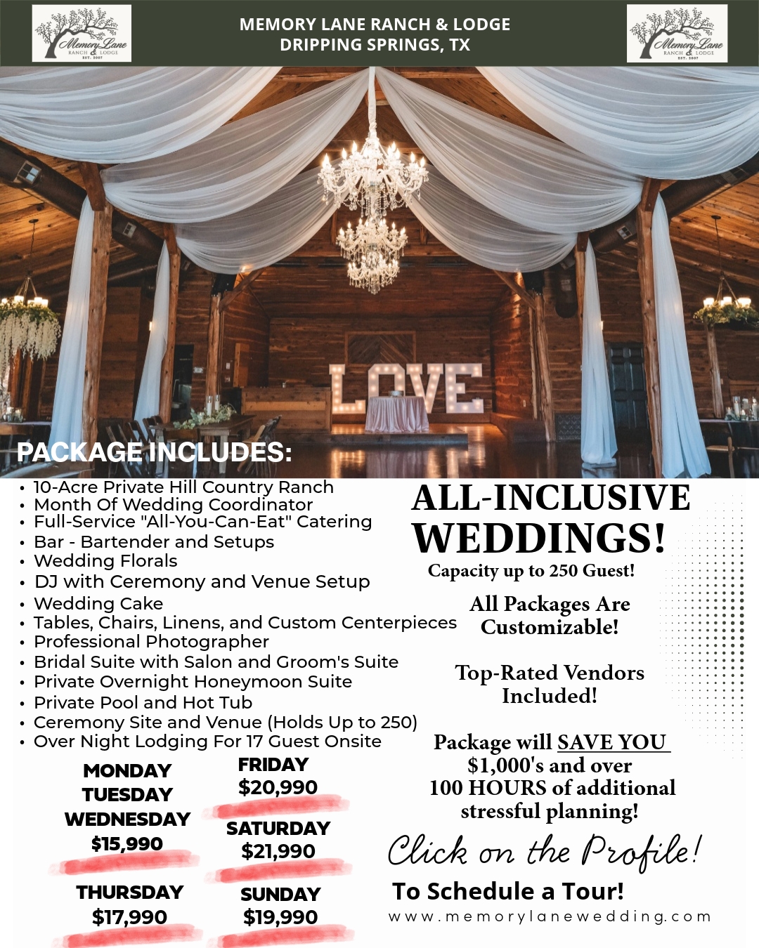 Memory Lane Ranch & Lodge - Memory Lane Weddings