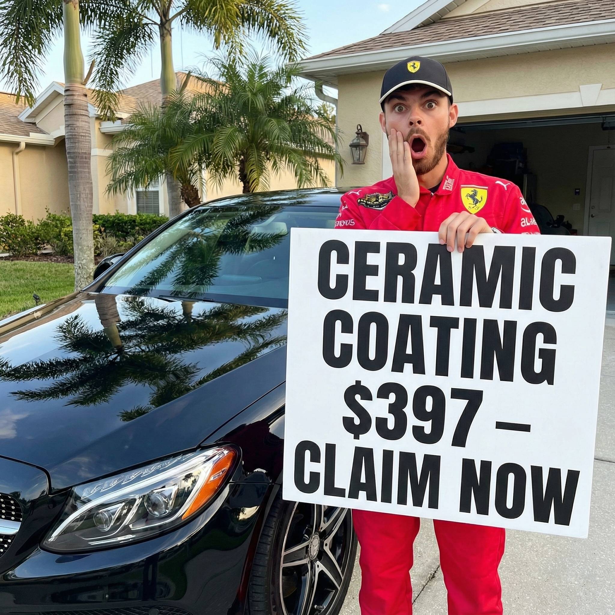 Ceramic Coating + FREE Windshield Coating😱!