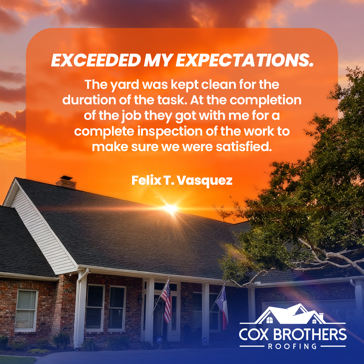 Cox Brothers Roofing Roofing ad creative