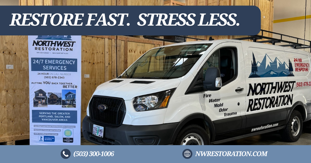 Northwest Restoration Water Damage Restoration ad creative