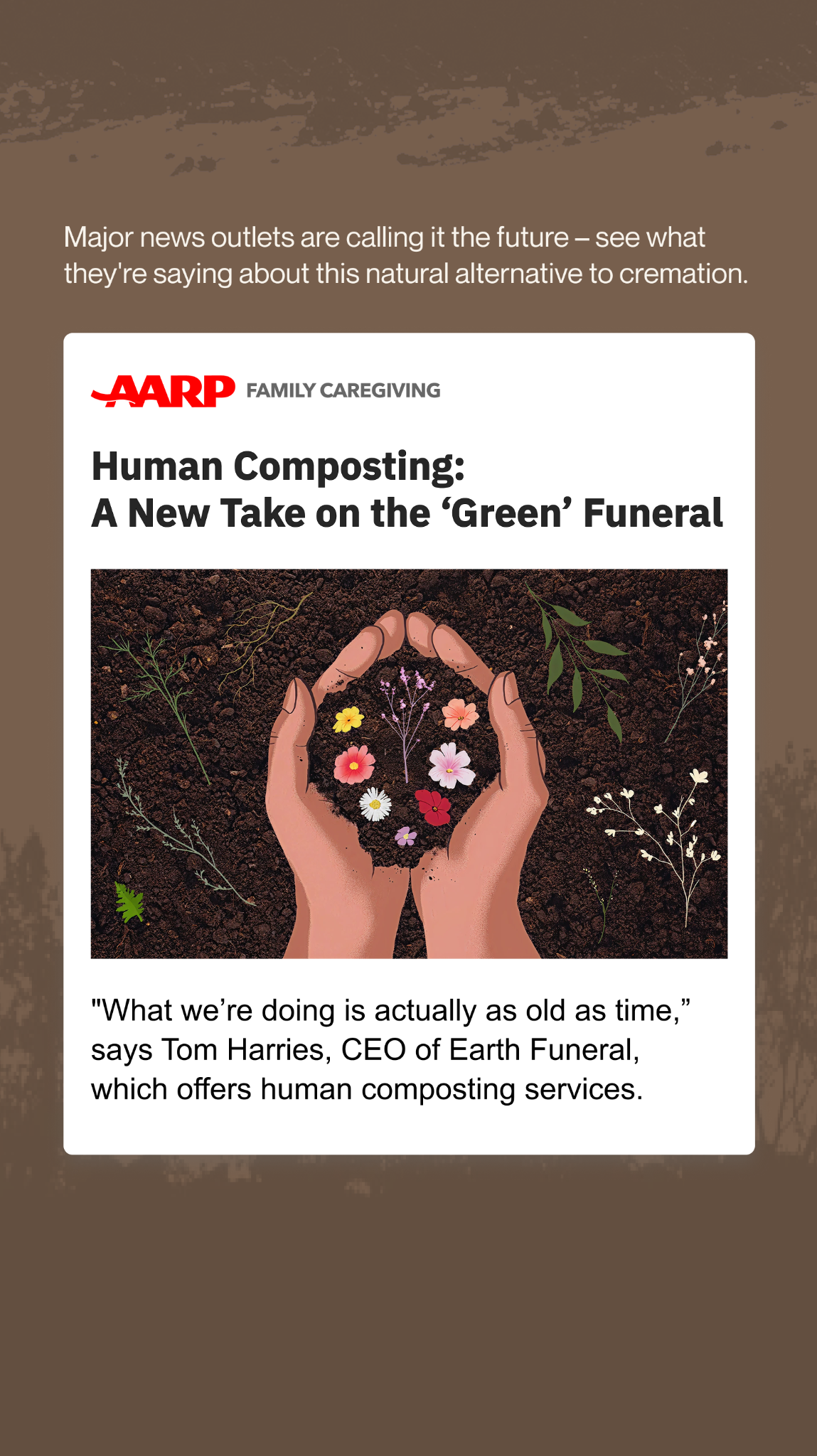 Earth Funeral Funeral Home ad creative