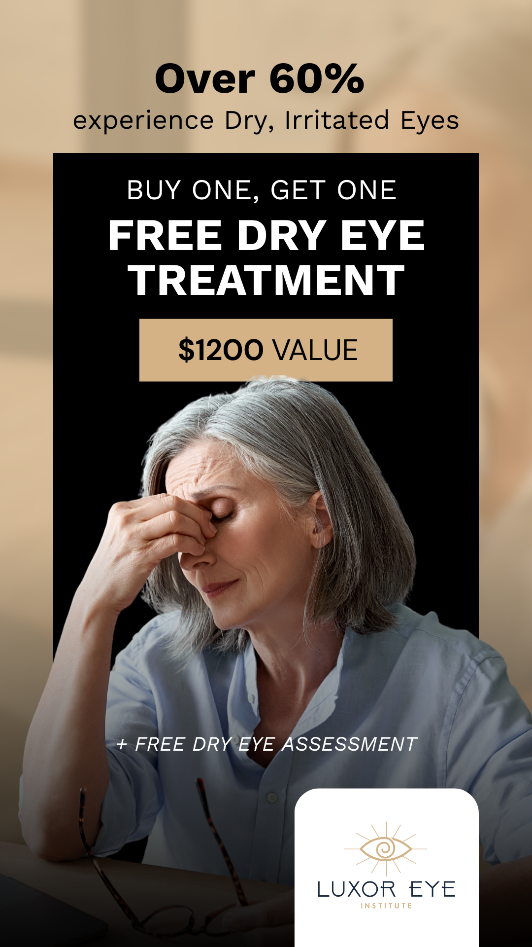 Free Consultation and Dry Eye Evaluation! Book Today! ๐๏ธ
