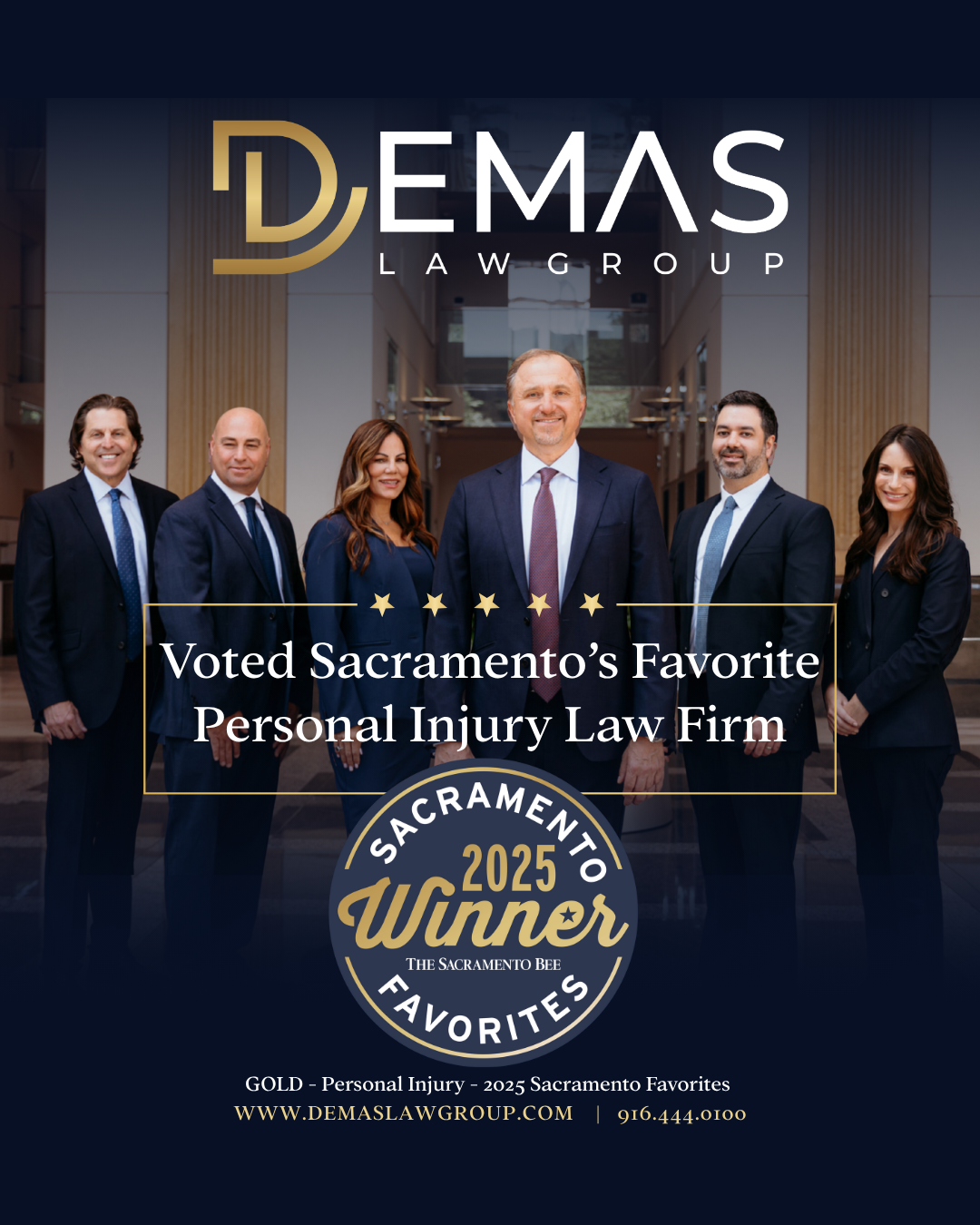 Demas Law Group, P.C., Personal Injury Attorneys Personal Injury ad creative