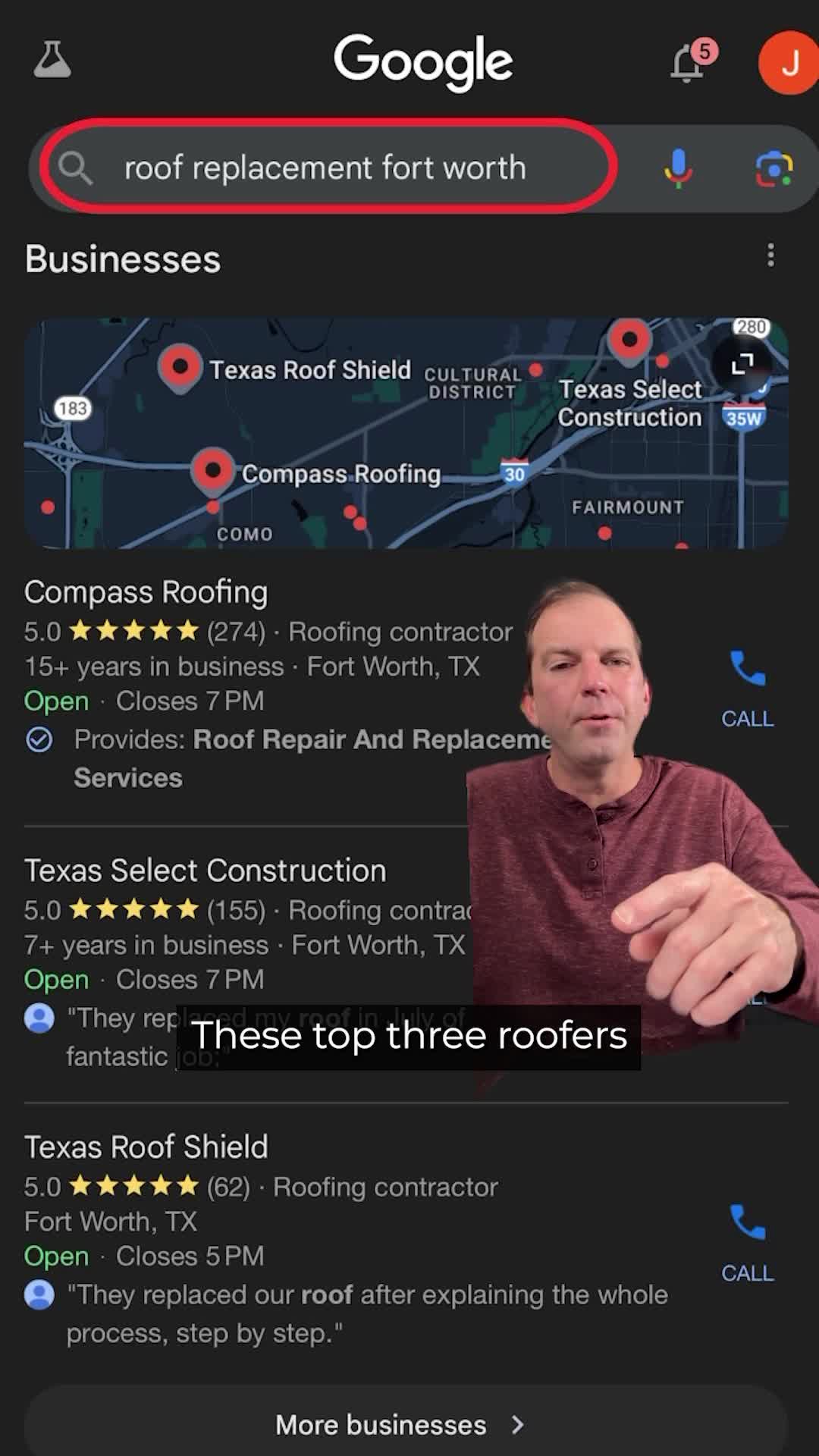 Roofing SEO Webmasters Digital Marketing Agency ad creative