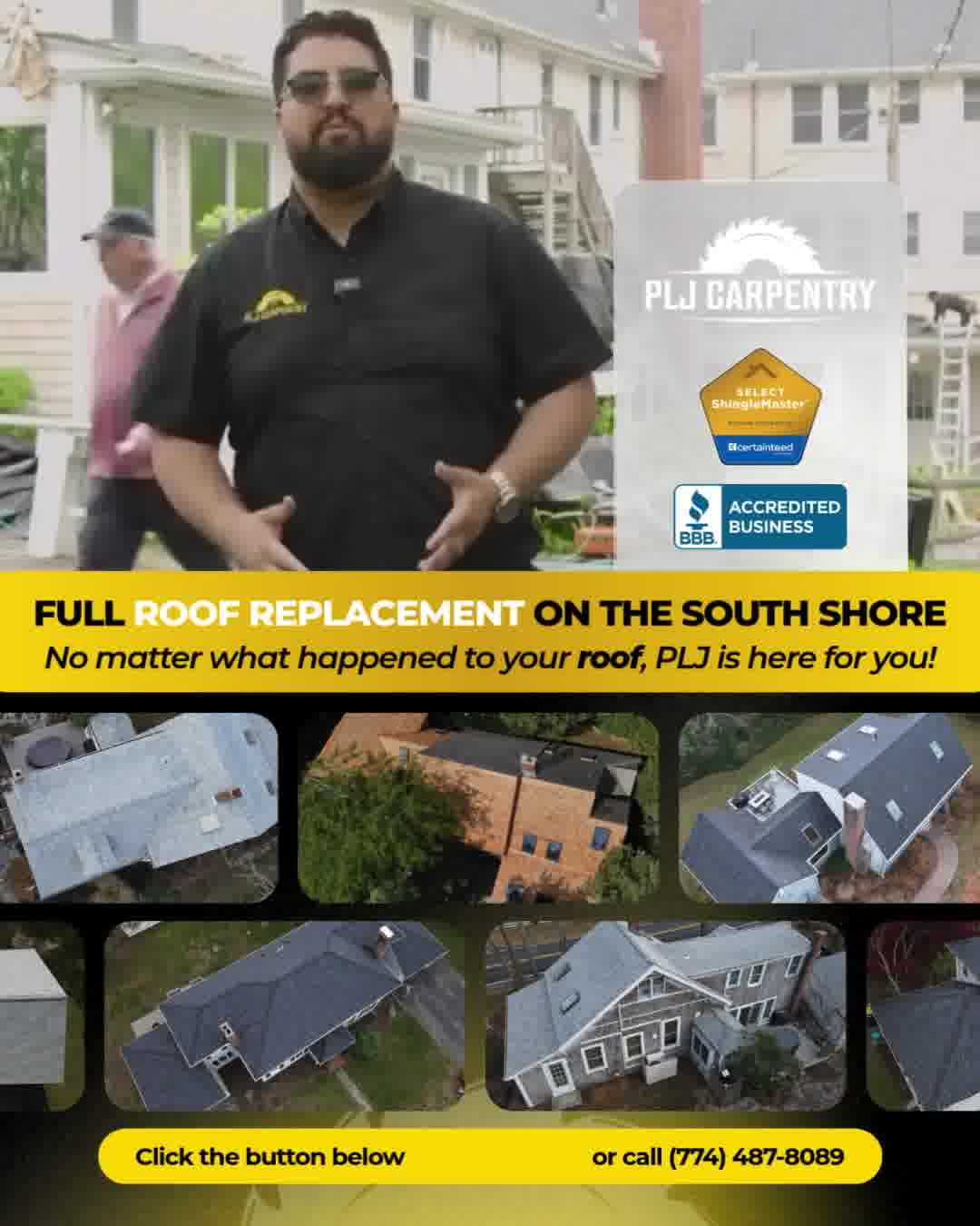 PLJ Carpentry - Cape Cod & South Shore Roofing ad creative