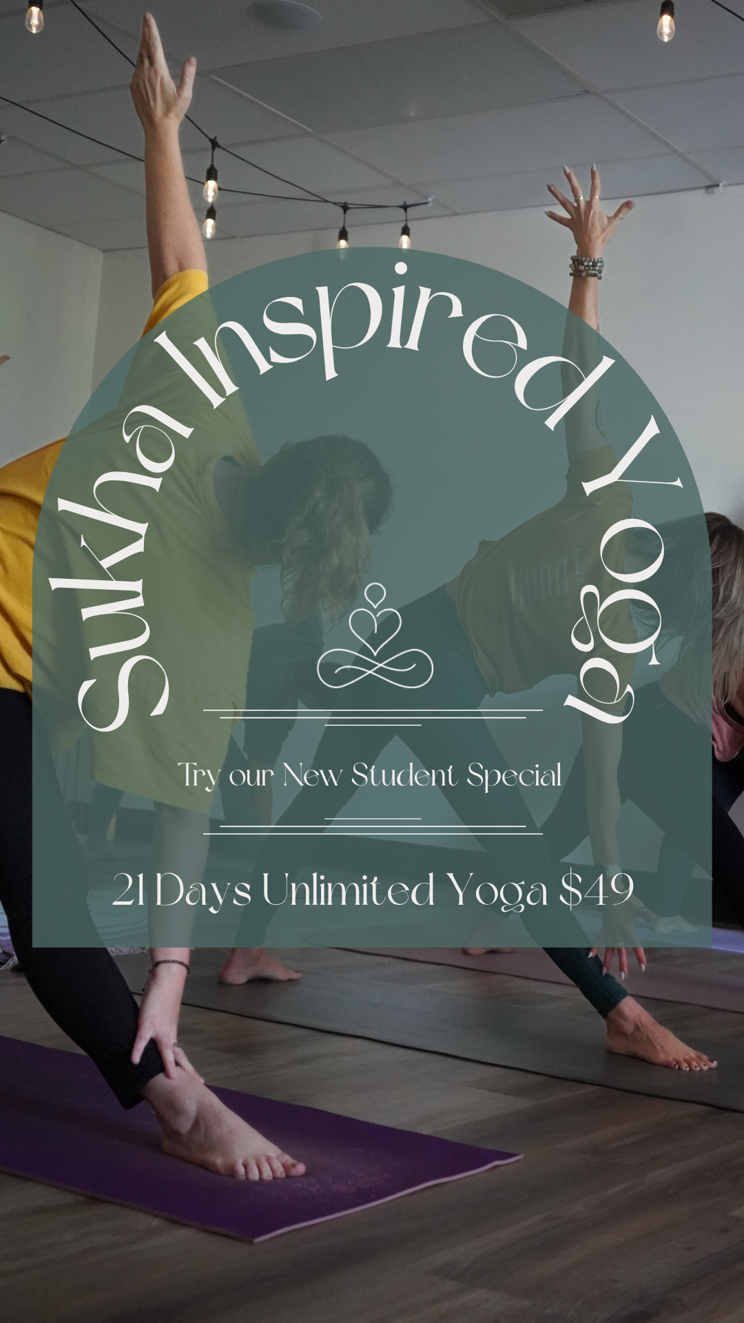 Sukha Inspired Yoga Yoga Studio ad creative