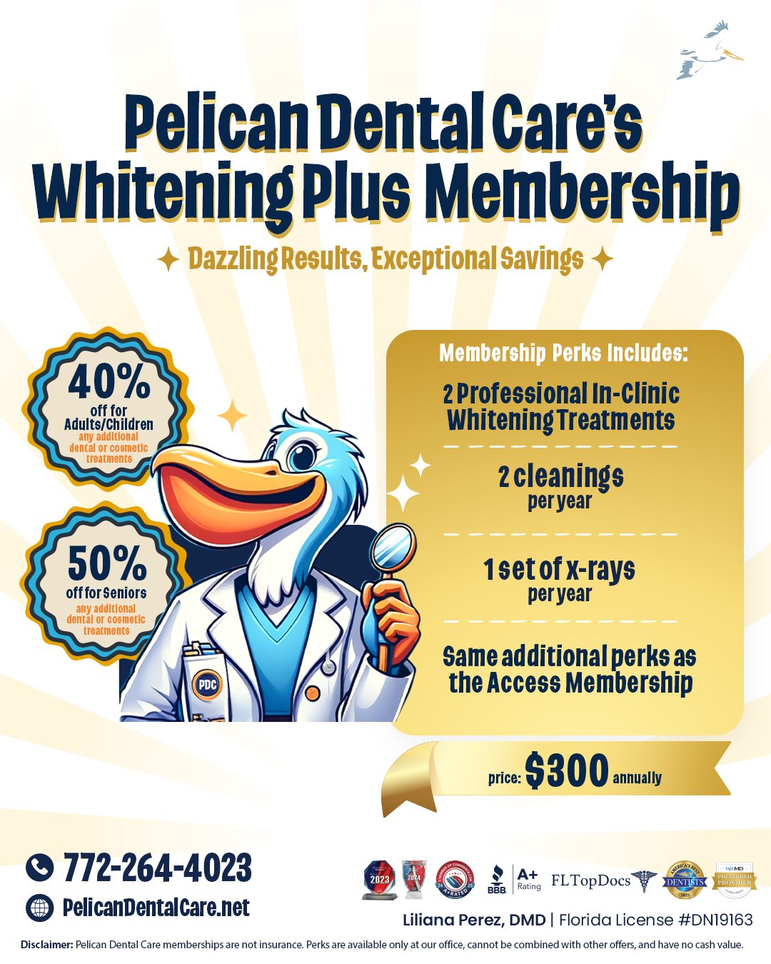 Pelican Dental Care’s Memberships | Pelican Dental Care