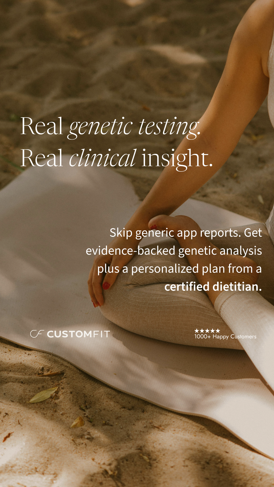 Custom Fit Personal Training & Nutrition Personal Trainer ad creative