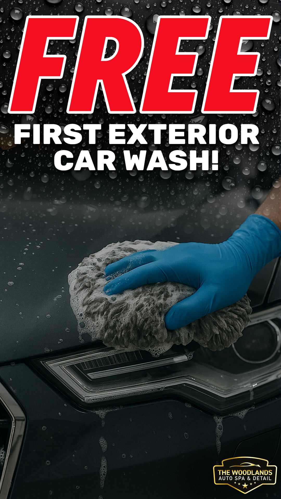 The Woodlands Auto Spa Car Wash ad creative